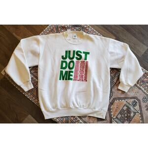 Vintage Just Do Me Adult Humor Parody Made in USA 2XL Crewneck Sweater